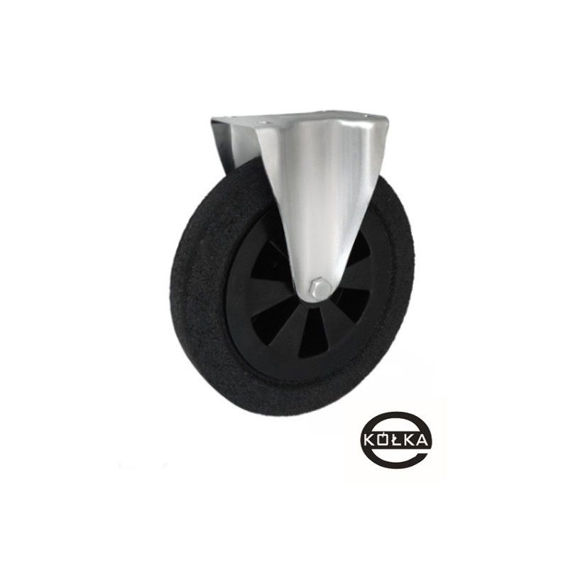 Koło fi. 250 mm tworzywowo-gumowe w obudowie stałej / 93T