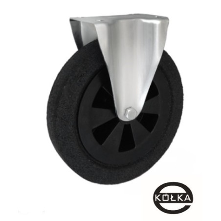 Koło fi. 250 mm tworzywowo-gumowe w obudowie stałej / 93T