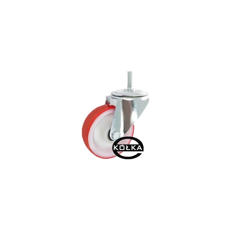 Koło fi. 100 mm skrętne poliamidowo-poliuretanowe z trzpieniem M10 ł.kulk / 14BCN*M10