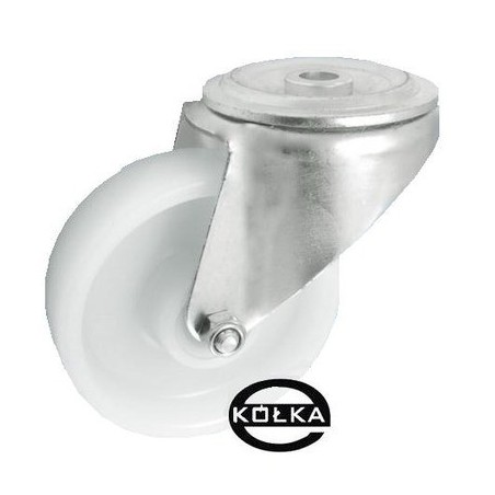 Koło fi. 125 mm w obudowie skrętnej z otworem, N: 100kg / 27MB