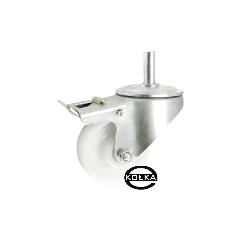 Koło fi. 80 mm w obudowie skrętnej z bolcem 24 i z hamulcem / 7BH*24 Koło fi. 80 mm w obudowie skrętnej z bolcem 24 i z hamulcem / 7BH*24