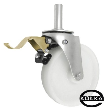 Koło fi. 200 mm w obud z bolcem 27 i hamulcem / 66BH*27