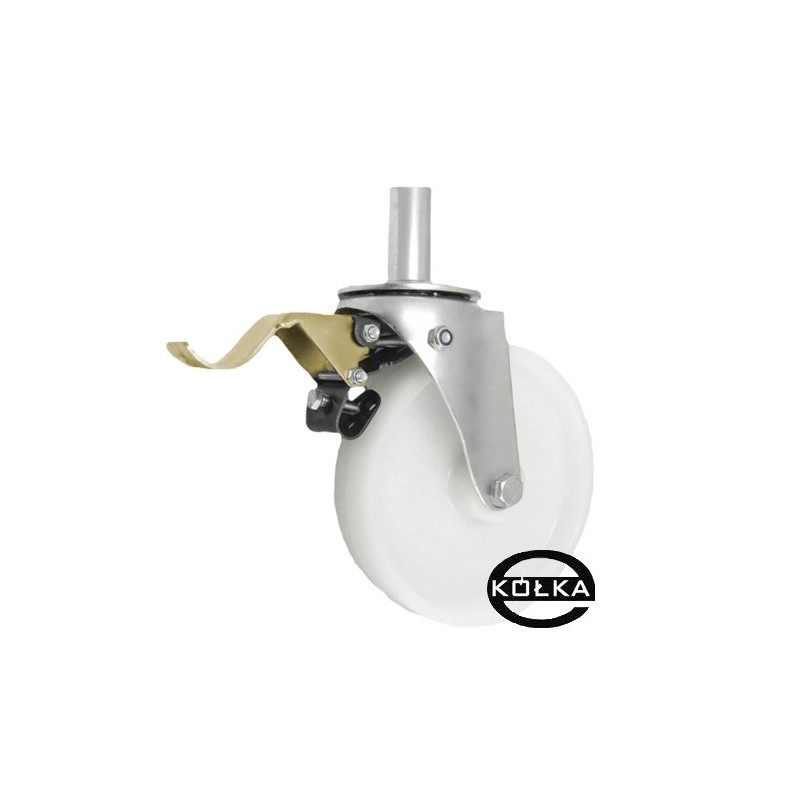 Koło fi. 200 mm w obud z bolcem 32 i hamulcem / 66BH*32