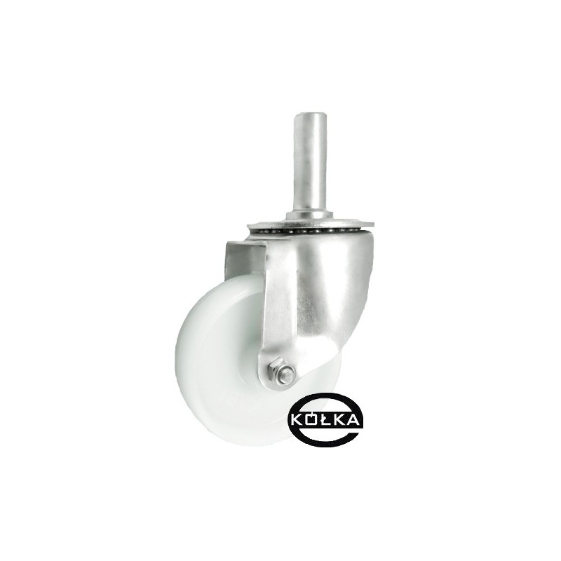 Koło fi. 125 mm w obudowie skrętnej z bolcem 25, N: 150kg / 24B*25 Koło fi. 125 mm w obudowie skrętnej z bolcem 25, N: 150kg / 24B*25