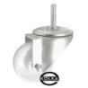 Koło fi. 100 mm w obudowie skrętnej z trzpieniem M12, N: 100kg / 14B*M12
