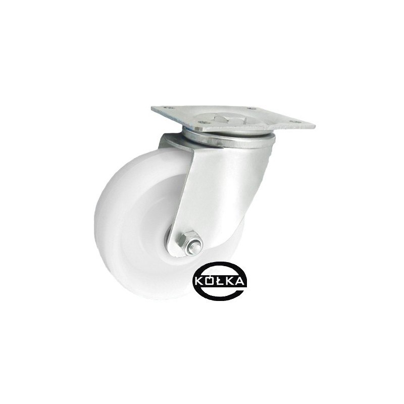 Koło fi. 125 mm w obudowie skrętnej, N: 250kg / 22BNW