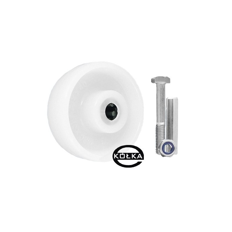 Koło fi. 80 mm tworzywowe + zestaw montażowy, N: 120kg / 2B