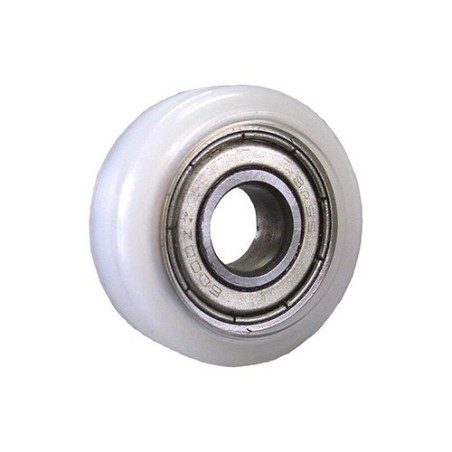 Rolka fi. 33 mm tworzywowa z łożyskiem, do bram / R-33