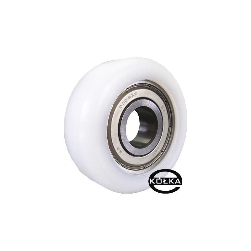 Rolka fi. 71 mm tworzywowa z łożyskiem, do bram / R-71