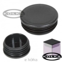 Zaślepka okrągła 1/2" (21,3mm) 100szt. Czarna