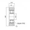 Rolka tworzywowa fi. 48 mm z łożyskiem, do bram / R-48