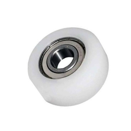 Rolka fi. 48 mm tworzywowa z łożyskiem, do bram / R-48