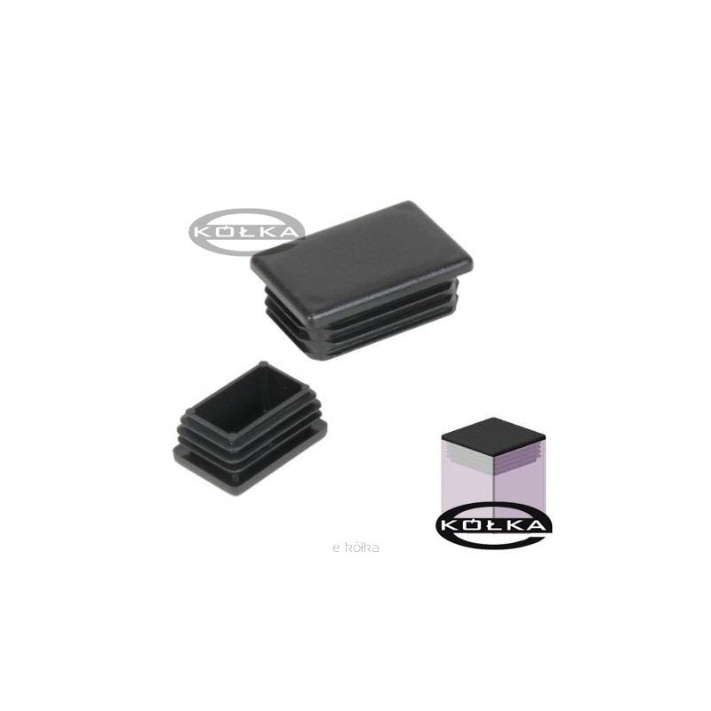 Zaślepka prostokątna 30x50mm szara  1szt.