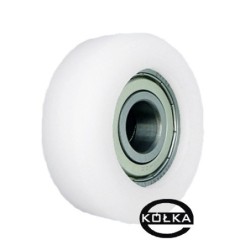 Rolka fi. 78 mm tworzywowa ułożyskowana, do bram / R-78,5