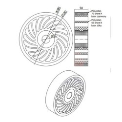 Rolka fi. 200 mm NO CRUSH , do tektury / KNC-200-50/30