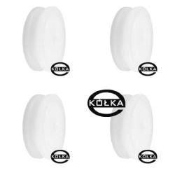 Rolka fi. 52mm tworzywowa profilowana bez łożyska 4szt. C52/6-4