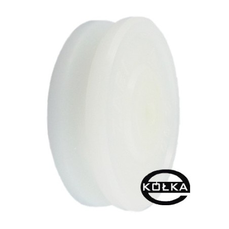 Rolka fi. 90mm tworzywowa profilowana bez łożyska     C90/10