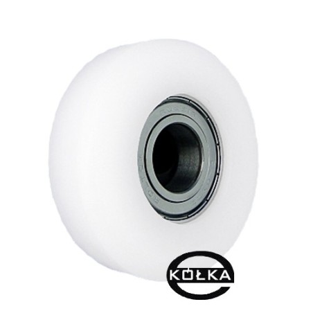 Rolka fi. 91 mm tworzywowa ułożyskowana, do bram / R-91/20