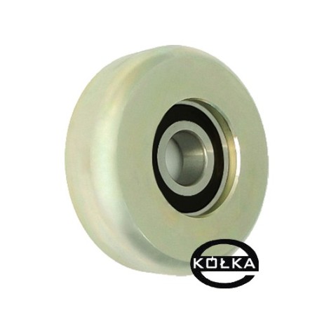 Rolka metalowa fi. 88,5 mm do bram z łożyskiem / R-88,5-M