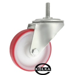 Koło fi. 100 mm skrętne poliamidowo-poliuretanowe z trzpieniem M10 / 14BC*M10
