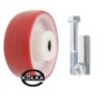 Koło fi. 80 mm poliamidowo-poliuretanowe + zestaw montażowy / 2BC