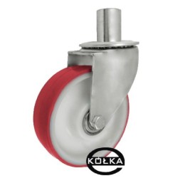 Koło fi. 160 mm skrętne poliamidowo-poliuretanowe z bolcem ø28 ł.kulk / 44BCN*32
