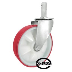 Koło fi. 200 mm skrętne poliamidowo-poliuretanowe z bolcem ø27 ł.kulk / 64BCN*27
