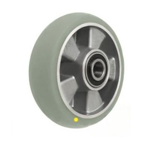 Koło fi. 160 mm, aluminiowo-poliuretanowe elektrostatyczne, otwór  20 mm, radialna oponka / A40PR-AS