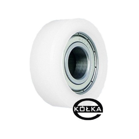 Rolka fi. 43 mm tworzywowa ułożyskowana, do bram /R-43/15