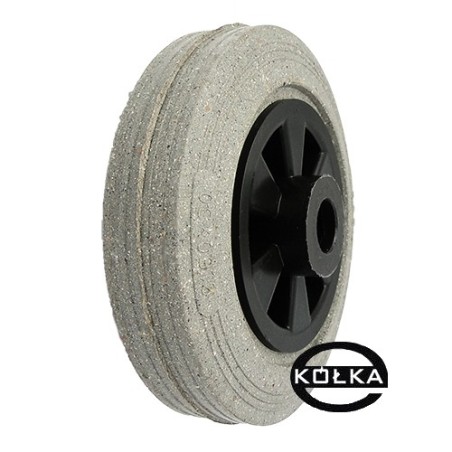 Koło fi. 160 mm tworzywowo-gumowe, SZARA OPONA / 40TS