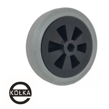 Koło fi. 200 mm tworzywowo-gumowe  z nierdzewnym łożyskiem / 60TSX