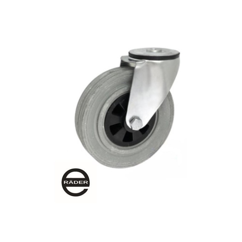 Koło fi. 180 mm tworzywowo-gumowe w obud. z otworem, SZARA OPONA / 57TS Koło fi. 180 mm tworzywowo-gumowe w obud. z otworem, SZARA OPONA / 57TS