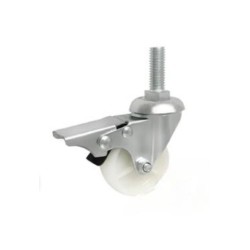 Koło fi. 50 mm skrętne z hamulcem, trzpień M12 N: 40kg / M54BH*M12