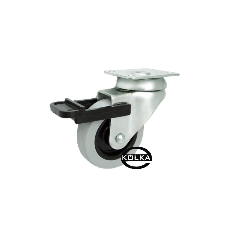 Koło fi. 64 mm, skrętne z ham. N: 40kg / M62TH Koło fi. 64 mm, skrętne z ham. N: 40kg / M62TH