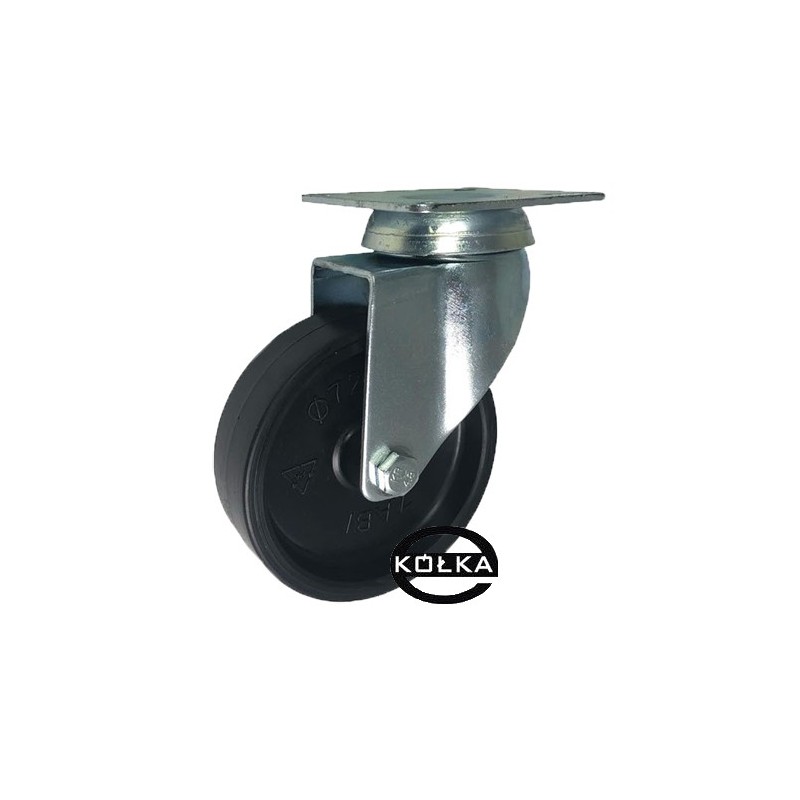Koło fi. 75 mm, skrętne N: 70kg / M72B Koło fi. 75 mm, skrętne N: 70kg / M72B