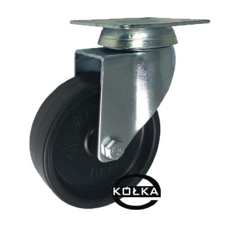 M72B : Koło fi. 75 mm meblowe w obudowie skrętnej, tworzywowe, N: 70kg / M72B