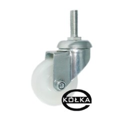 Koło fi. 50 mm skrętne, trzpień M8 N: 40kg / M54B*M8