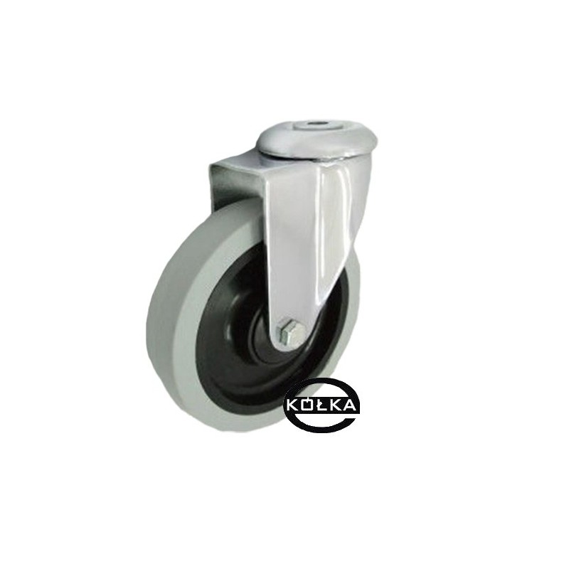 Koło fi. 125 mm skrętne z otworem N: 120kg / M27T