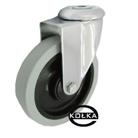 Koło fi. 125 mm skrętne z otworem N: 120kg / M27T