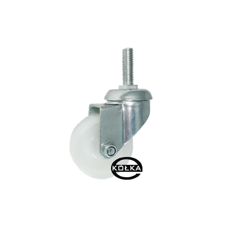 Koło fi. 50 mm skrętne, trzpień M12 N: 40kg / M54B*M12 Koło fi. 50 mm skrętne, trzpień M12 N: 40kg / M54B*M12