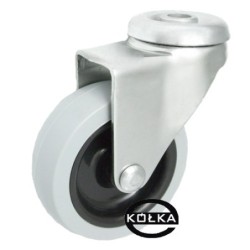 Koło fi. 75 mm skrętne z otworem N: 70kg / M77T