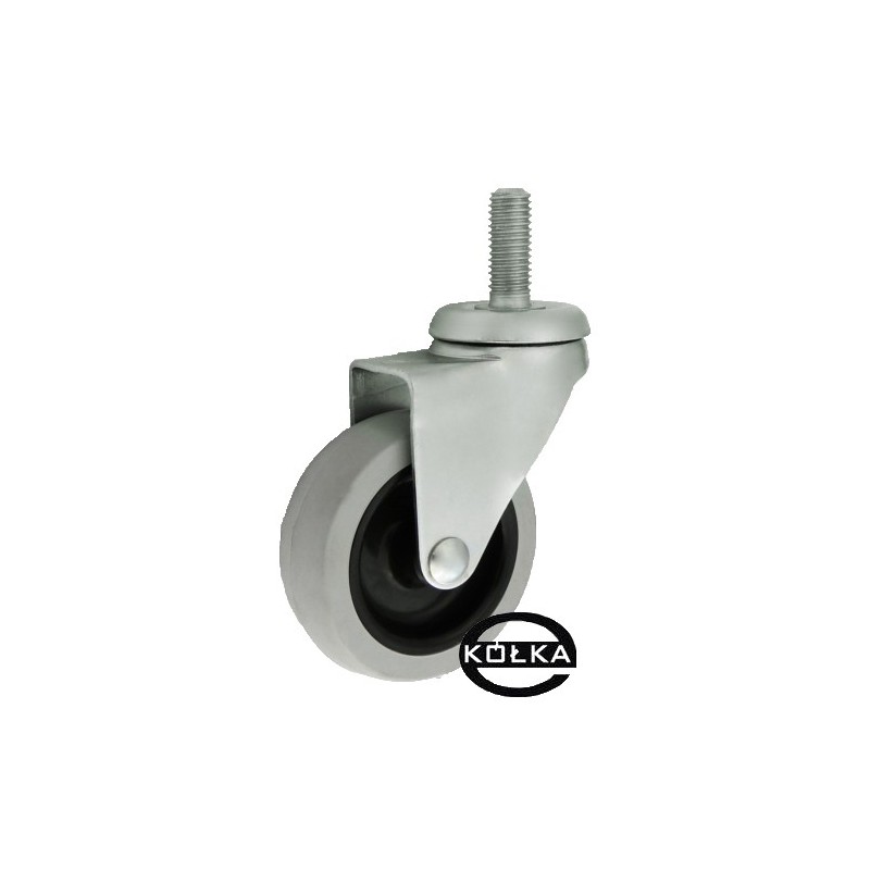 Koło fi. 64 mm skrętne, trzpień M12 N: 40kg / M64T*M12 Koło fi. 64 mm skrętne, trzpień M12 N: 40kg / M64T*M12