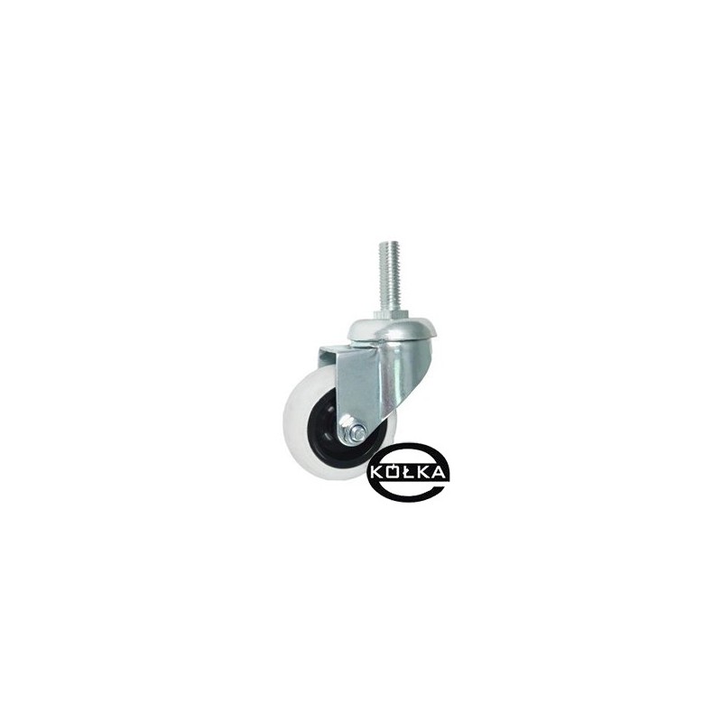 Koło fi. 50 mm skrętne, trzpień M12 N: 40kg / M54T*M12 Koło fi. 50 mm skrętne, trzpień M12 N: 40kg / M54T*M12