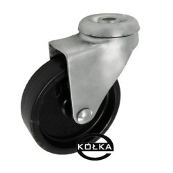 Koło fi. 75 mm skrętne z otworem N: 70kg / M77B
