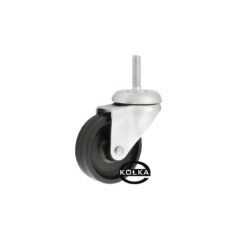 Koło fi. 60 mm skrętne, trzpień M10 N: 40kg / M64B*M10 Koło fi. 60 mm skrętne, trzpień M10 N: 40kg / M64B*M10