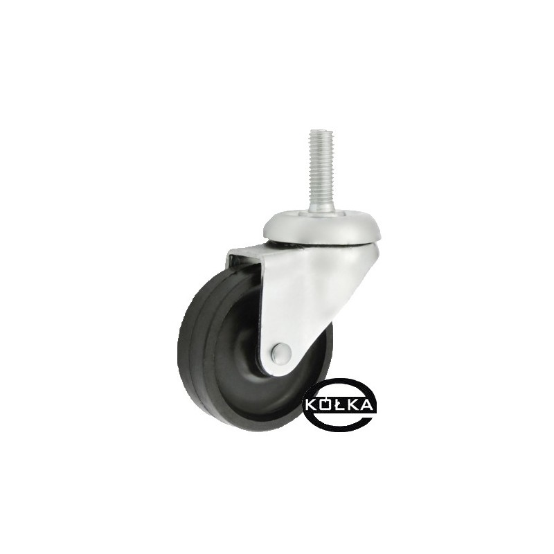 Koło fi. 50 mm skrętne, trzpień M12 N: 40kg / M64B*M12 Koło fi. 50 mm skrętne, trzpień M12 N: 40kg / M64B*M12