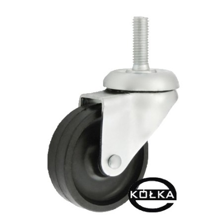 Koło fi. 50 mm skrętne, trzpień M12 N: 40kg / M64B*M12