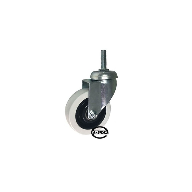 Koło fi. 75 mm skrętne, trzpień M10 N: 70kg łoż.kulk / M74TŁ*M10 Koło fi. 75 mm skrętne, trzpień M10 N: 70kg łoż.kulk / M74TŁ*M10
