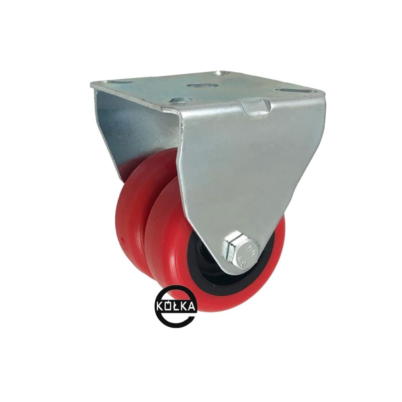 Koło fi. 50mm, meblowe, tworzywo-poliuretan, obud. stała, TANDEM / M53TPU2