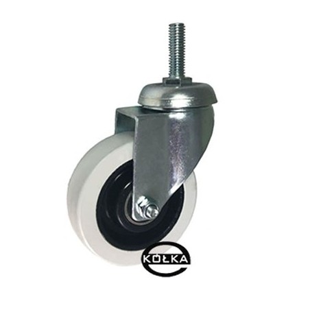 Koło fi. 75 mm skrętne, trzpień M12 N: 70kg łoż.kulk / M74TŁ*M12